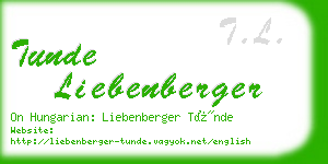 tunde liebenberger business card